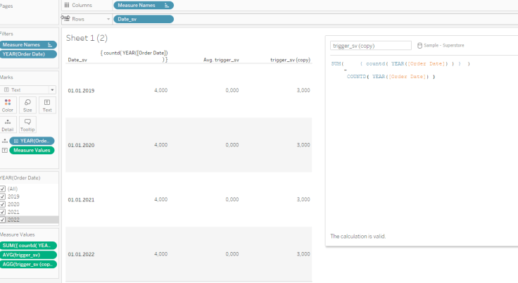 Changing date granularity based on filter (!) selection – Tableau ...